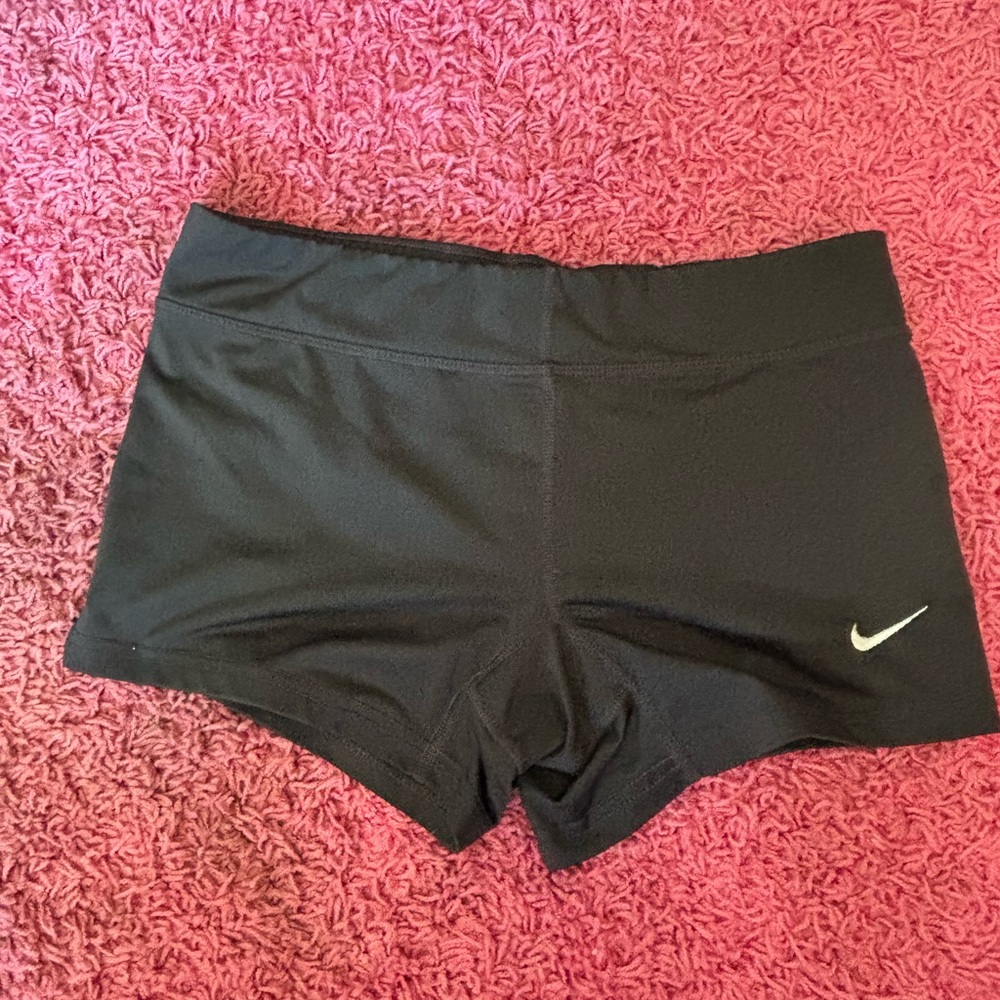 Nike Women's Black/ dark grey spandex Shorts